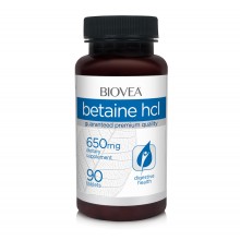 Хранителна добавка Biovea BETAINE HCL 650mg 