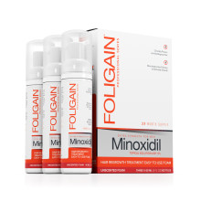 FOLIGAIN 5% MINOXIDIL пяна за мъже против косопад и оплешивяване 3х60мл - 3 Month Supply FOLIGAIN 5% MINOXIDIL пяна за мъже против косопад и оплешивяване 3х60мл - 3 Month Supply
