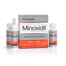 Срещу косопад и оплешивяване FOLIGAIN 5% MINOXIDIL 3x60ml за 3 месеца Срещу косопад и оплешивяване FOLIGAIN 5% MINOXIDIL 3x60ml за 3 месеца