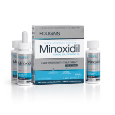Срещу косопад и оплешивяване FOLIGAIN.P5 (Low Alcohol Formula) MINOXIDIL 5% 3x60ml за 3 месеца Срещу косопад и оплешивяване FOLIGAIN.P5 (Low Alcohol Formula) MINOXIDIL 5% 3x60ml за 3 месеца